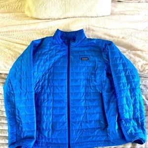 Patagonia Mens XL Nano Puff Coat (blue)